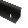 36" Set of 2 Picture Ledge Shelves Black - InPlace: MDF Floating Wall Display, Easy Install - 3 of 4