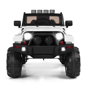 Infans 12V Kids Ride On Truck Car w/  Remote Control MP3 Music LED Lights White - 1 of 4