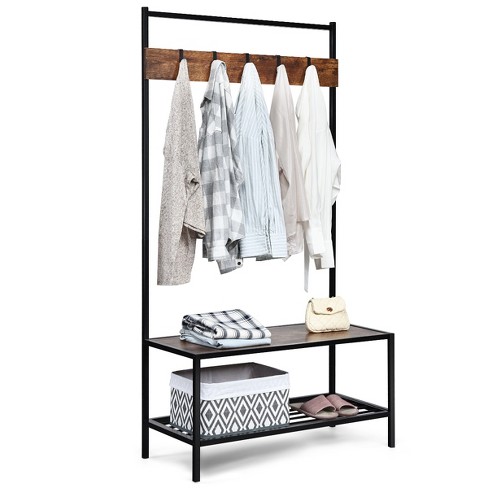 Shoe Bench With Coat Rack Complete Hallway Set. Shoe Rack and Coat Hooks in  a Choice of Colours and Sizes 