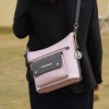 MKF Collection Serenity Color Block Vegan Leather Women’s Crossbody Bag by Mia K  - Blush Charcoal - 3 of 4