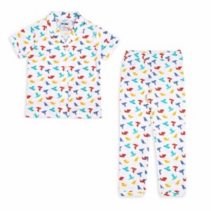 Ola! Otter Half Sleeve Nightsuit - Gummy Birds - 1 of 4