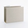 Smead TUFF Hanging Box Bottom Folder with Easy Slide Tab, 4" Expansion, 1/3-Cut Sliding Tab, Letter Size, Steel Gray, 18 Per Box (64242) - 2 of 4