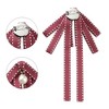 INSPIRE CHIC Women's Bead Drop Ribbon Retro Brooch Bow Ties - 3 of 4