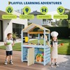 Mud Kitchen for Kids Outdoor, Wooden Play Kitchen with Canopy, Faucet, Sink, Chalkboard, Hanging Hooks, Gifts for Boys and Girls Ages 3+ - 2 of 4
