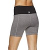 Reebok Womens Fitted Highrise Athletic Compression Shorts, Grey, Small - 3 of 4