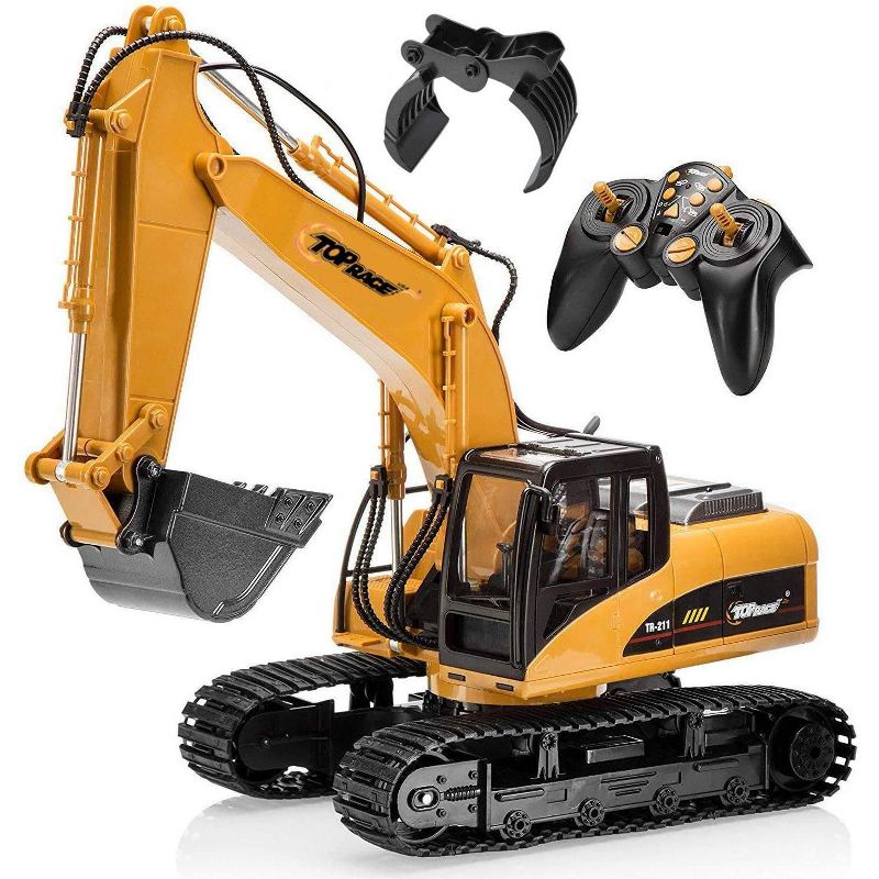 Top Race 15 Channel Remote Control Excavator Construction Tractor, 1 of 5