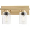 Quorum Lighting Carter 2 - Light Vanity in  Aged Brass - 3 of 4