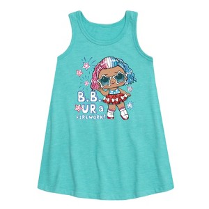 Girls' - LOL Surprise! - 4th of July Graphic Sleeveless Aline Dress - 1 of 3