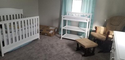 Delta Children Adley Changing Table With Casters - Bianca White : Target