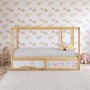 Max & Finn Saffiano Convertible 3-in-1 Kids Bed, Natural/White - 3 of 4