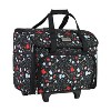 Everything Mary Teacher Rolling Tote, Black Floral - 4 of 4