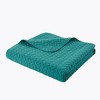 NicBex 3 Pcs Luxurious Oversized Comforter Set Bedding Herringbone Quilted Pattern Quilt Set 1 Quilt, 2 Pillow Shams, Machine Washable - 2 of 4