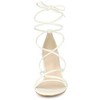 Allegra K Women's Back to College Strappy Straps Lace Up Chunky Heel Sandals - 2 of 4