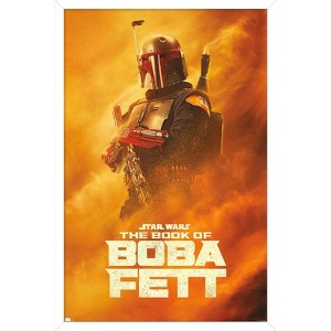 Trends International Star Wars: The Book of Boba Fett - Boba Sandstorm Framed Wall Poster Prints - 1 of 4