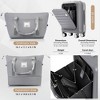 YONWAY 2 Piece Carry on Luggage Set,Front Opening 20-inch Carry-on Luggage and Expandable Travel Bag, With USB Port, Cup Holder, Back to School Use - 4 of 4
