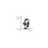 Black Bow Jewelry Sterling Silver June Crystal Birthstone, 6-Stone Bead Charm - 2 of 3