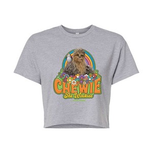 Women's - Star Wars - Retro Chewy Cropped Graphic T-Shirt - 1 of 4