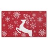 Christmas Doormat Holiday Decorative Christmas Deer Pattern Rug Welcome Doormat Winter Non Slip Indoor Entrance Floor Carpet for Home Decoration - 4 of 4