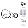 Decorative Object Metal Aluminum Loop Design 28.25" Black Modern Sculpture for Home Office Bedroom or Living Room Display - 3 of 4