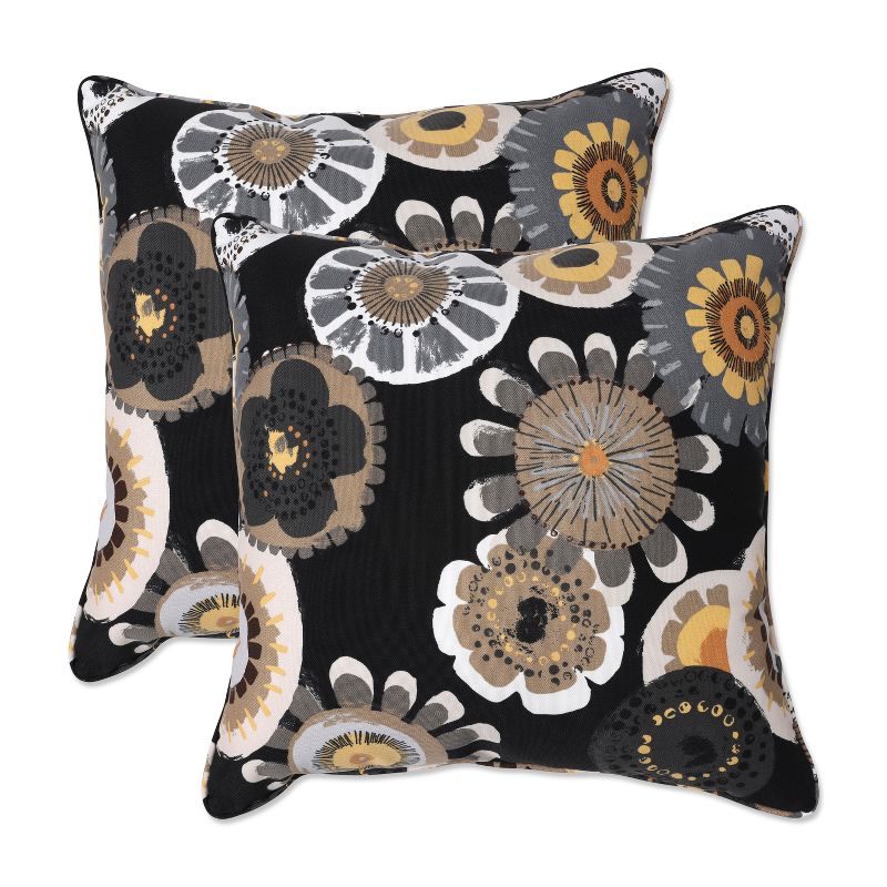 2pc Crosby Floral Outdoor Throw Pillows - Pillow Perfect, 1 of 11