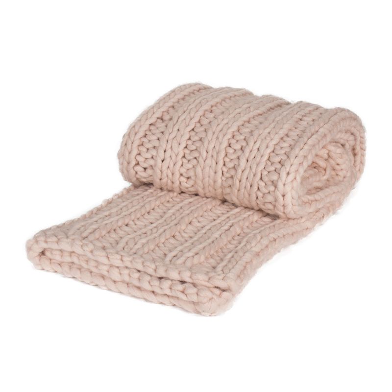 Kate and Laurel Chunky Knit Throw Blanket, 2 of 11