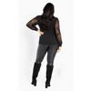 Avenue Women's Plus Size Parker Lace Long Sleeve Top - 4 of 4