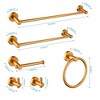 Wall-Mounted 6-Item Towel Rack Collection for Bathroom: Space-Efficient & Stylish Storage Solution - 4 of 4