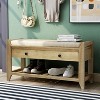 NicBex Modern 39" Storage Bench with 2 Drawers and Bottom Shelf for Entryway and Living Room - 3 of 4