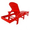 WestinTrends Dylan Adirondack Poly Reclining Chaise Lounge With Arms - 4 of 4