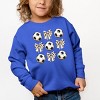 The Juniper Shop Soccer Ball Bows Stacked Toddler Sweatshirt - 3 of 4
