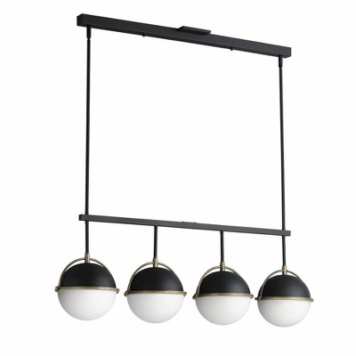 Maxim Lighting Duke 4 - Light Pendant in  Black/Weathered Brass