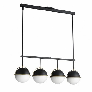 Maxim Lighting Duke 4 - Light Pendant in  Black/Weathered Brass - 1 of 3