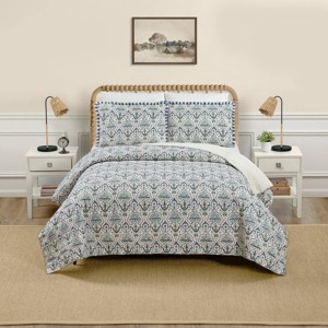 Spartina 449 Hamilton 3pc Quilt Set Cream - 1 of 4