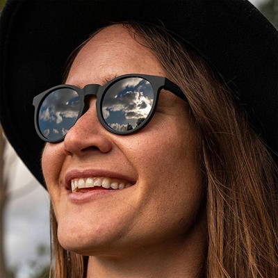 goodr It's Not Black It's Obsidian Circle G Round Sunglasses: Polarized Plastic Lenses, One Size Fits Most - image 3