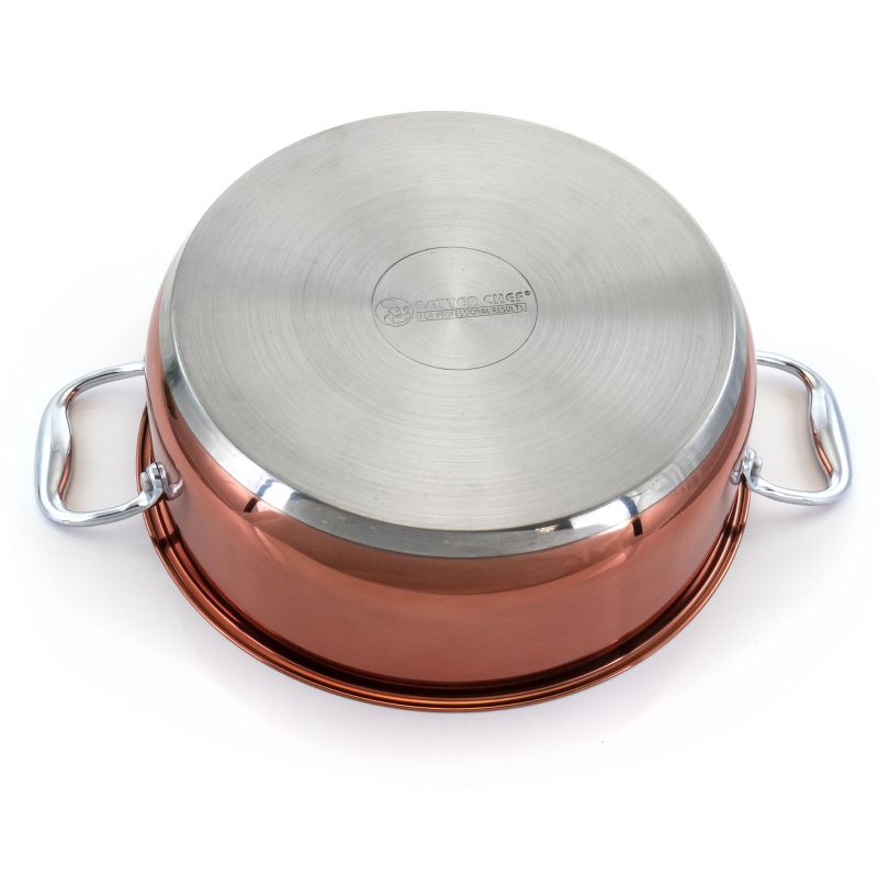 Better Chef 10 Quart Stainless Steel Low Pot in Copper, 5 of 10