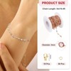 Unique Bargains Copper Jewelry Making Lobster Clap Rhinestone Chain 16.4ft 1 Roll - 2 of 4