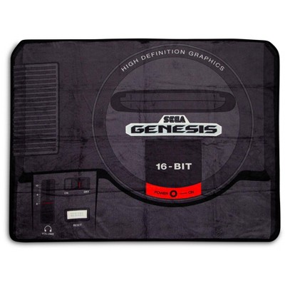 Just Funky Sega Genesis Fleece Throw Blanket | Cozy Lightweight Blanket | 45 x 60 Inches