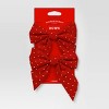 2ct Metallic Polka Dot Christmas Decorative Bow - Wondershop™ - 4 of 4