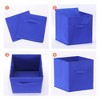 REGALWOVEN Collapsible Fabric Storage Bin with Handle for Organizing Clothes Books 2 Pcs - 3 of 4