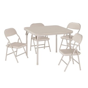 5 Piece Boys Girls Folding Table and Chairs Set, Activity Table and Chairs Set for Dining Room,Daycare,Classrooms - 1 of 1