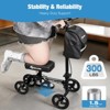 WHLICKS Premium Knee Scooter for Adults for Foot Surgery, Foldable & Steerable Knee Walker with Dual Brakes, Medical Knee Scooter for Broken Injured - 3 of 4