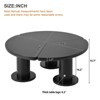 GlasFlength Coffee Tables, Modern Coffee Table, Multi-Functional Design, Perfect for Family Rooms, Black, 39.4"*39.4"*15.7" - 4 of 4