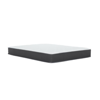 NicBex 8 Inch Euro Top Gel Memory Foam Hybrid Mattress with CertiPUR-US Certified,Mattress in a Box,White+Gray