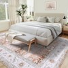 8x10 for Dorm Home Machine Washable Vintage Distressed Rug Ultra Soft Non-Slip Low Pile Bedroom Accent Carpet - 2 of 4
