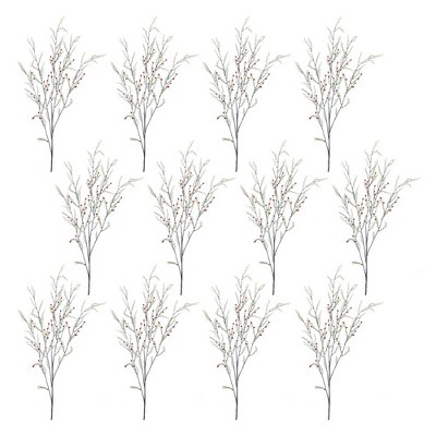 Melrose 47" Red and Green Pine Branch Set of 12