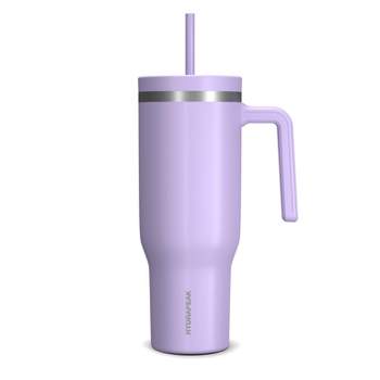 Adventure 67oz Insulated Water Bottle with Handle and Matching Rubber Boot-  Lavender