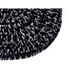 42" x 66" Chenille Tweed Collection Black & Gray Reversible Indoor Area Utility Oval Rug - Better Trends - 3 of 4