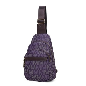 MKF Collection Helaena M Logo-Printed Vegan Leather Sling Bag for Women, Crossbody Purse by Mia K - 1 of 4