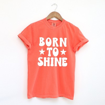 Simply Sage Market Women's Born To Shine Stars Short Sleeve Garment Dyed Tee
