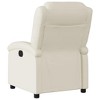 vidaXL Electric Recliner Chair - Cream Faux Leather Reclining Armchair with Motorized Adjustments for Elderly, Living Room Comfort - 4 of 4